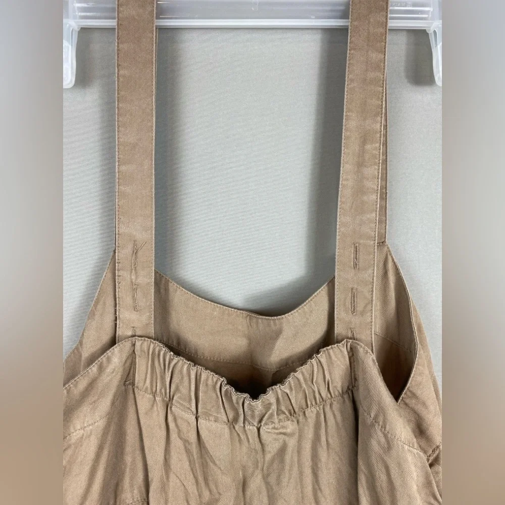 The Drop Britt Tiered Maxi Boho Flowy Dress Tan Small - Picture 6 of 6